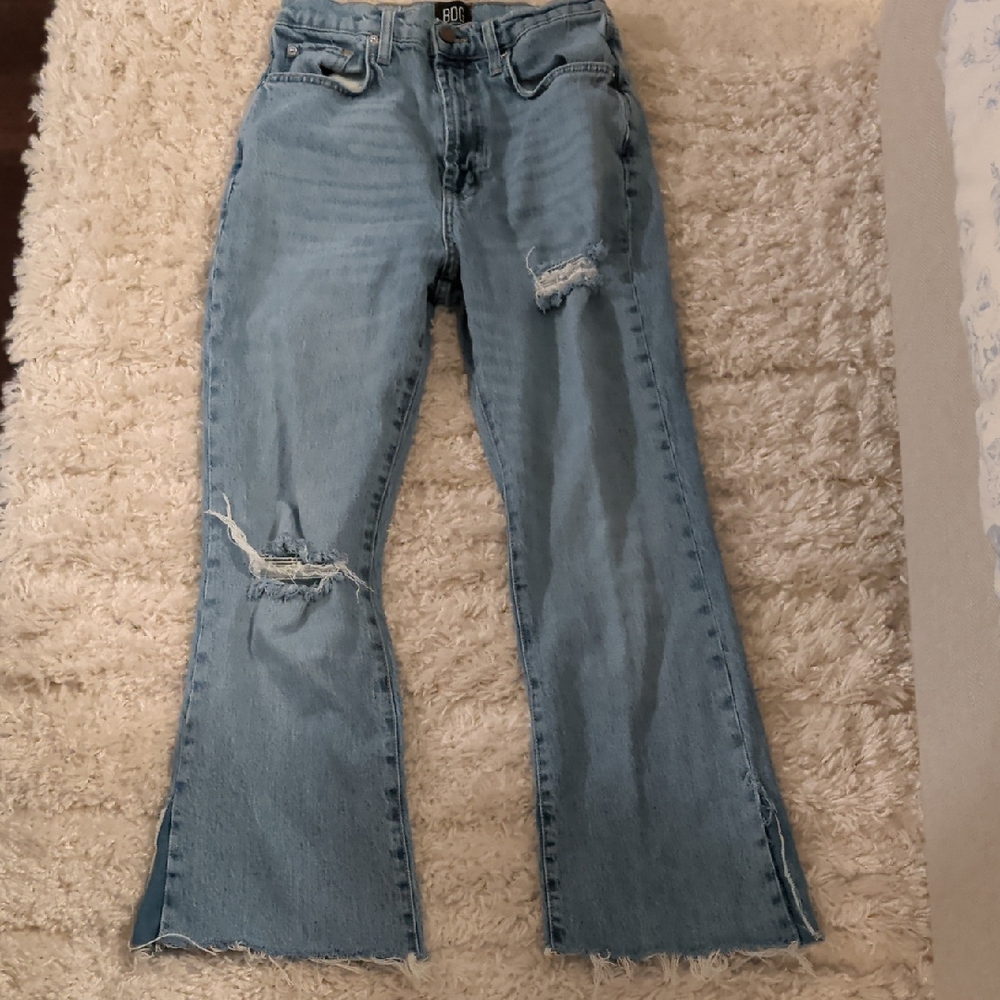 BDG Urban Outfitters Distressed Flare Jeans, See Pictures Of Flare And Inseam
